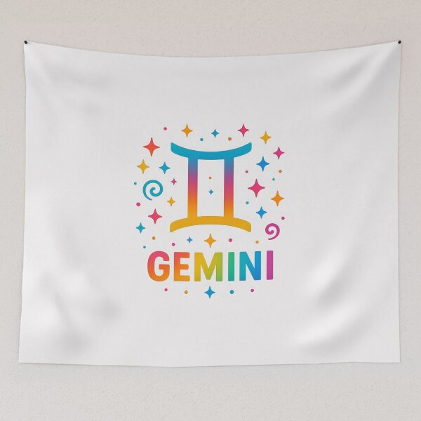 Item preview, Gemini Zodiac Sign – Colorful & Expressive Star Sign Art 4 designed and sold by sifo2024.