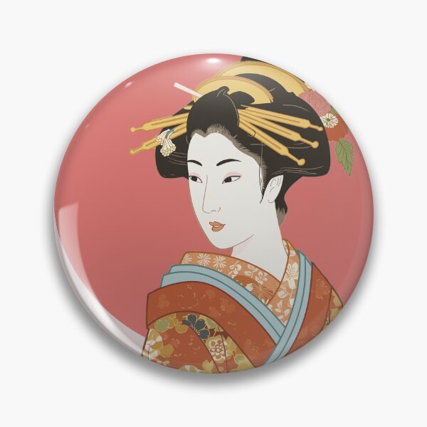 Item preview, UKIYO BIJIN - Elegant Japanese Woman in Kimono designed and sold by store-wasabi.