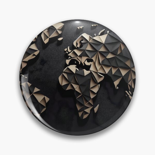 Item preview, Abstract Geometric World Map designed and sold by ShadowAndSlate.
