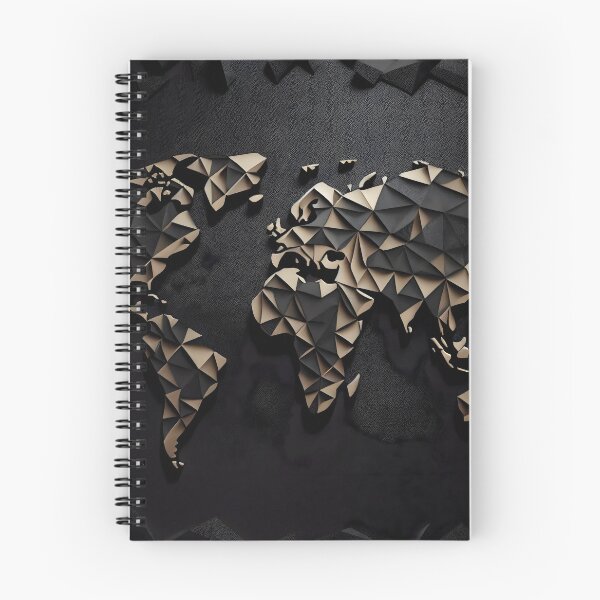 Item preview, Abstract Geometric World Map designed and sold by ShadowAndSlate.