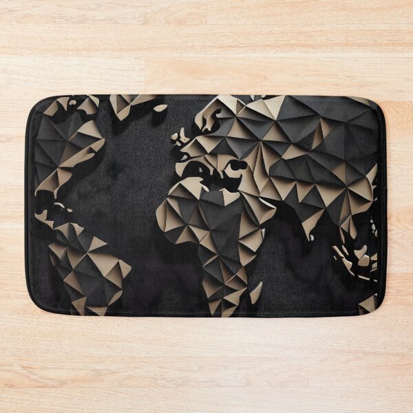 Item preview, Abstract Geometric World Map designed and sold by ShadowAndSlate.
