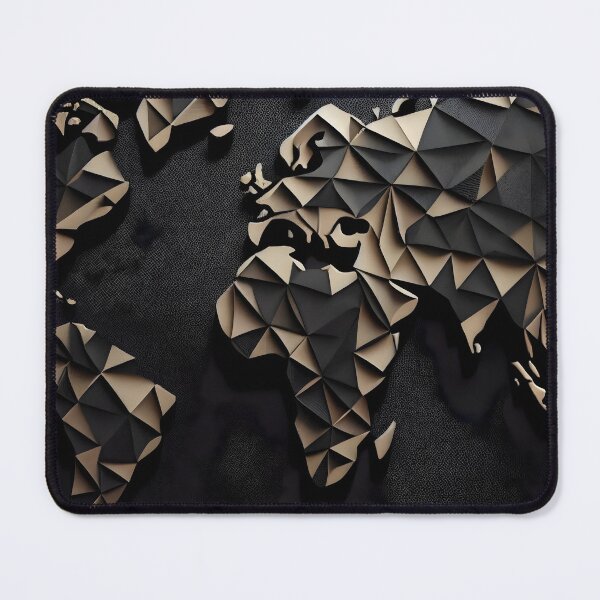 Item preview, Abstract Geometric World Map designed and sold by ShadowAndSlate.