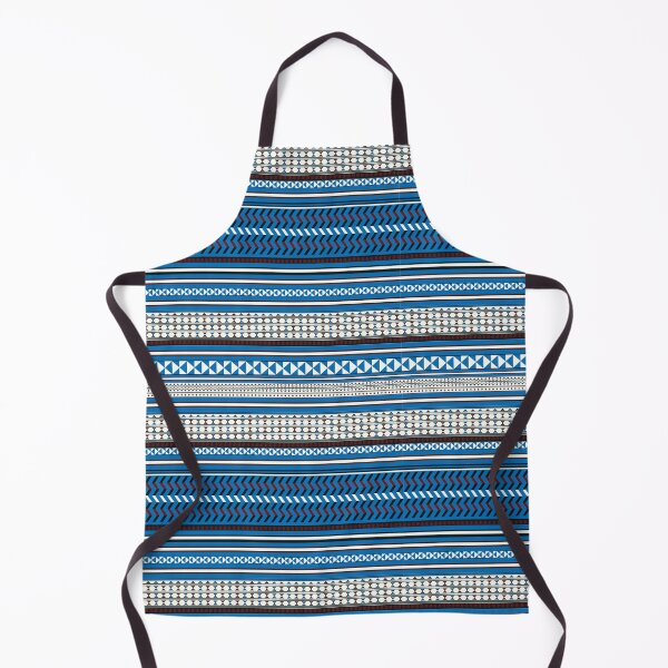 Item preview, Vibrant Xhosa-Inspired Geometric Pattern – Bold Blue Tribal Art Print for Home Decor designed and sold by FreiherrPK.