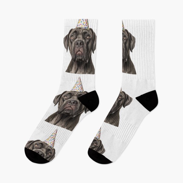 Item preview, Cute Mastiff dog with Party Hat Birthday Celebration designed and sold by LazyOwlStore.