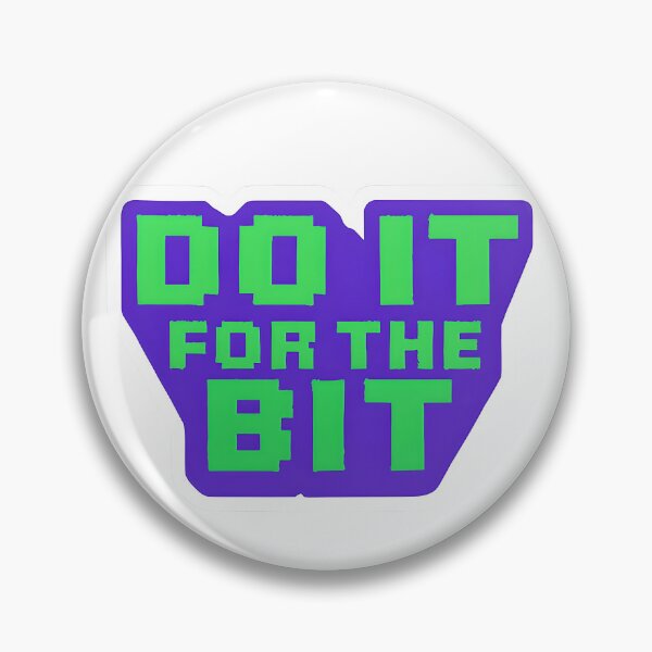 Item preview, Do It For The Bit 8-Bit Purple and Green designed and sold by isthispopart.
