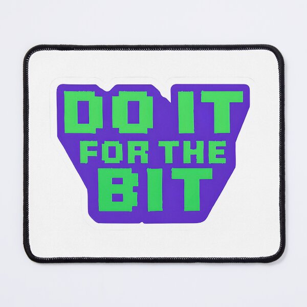 Item preview, Do It For The Bit 8-Bit Purple and Green designed and sold by isthispopart.