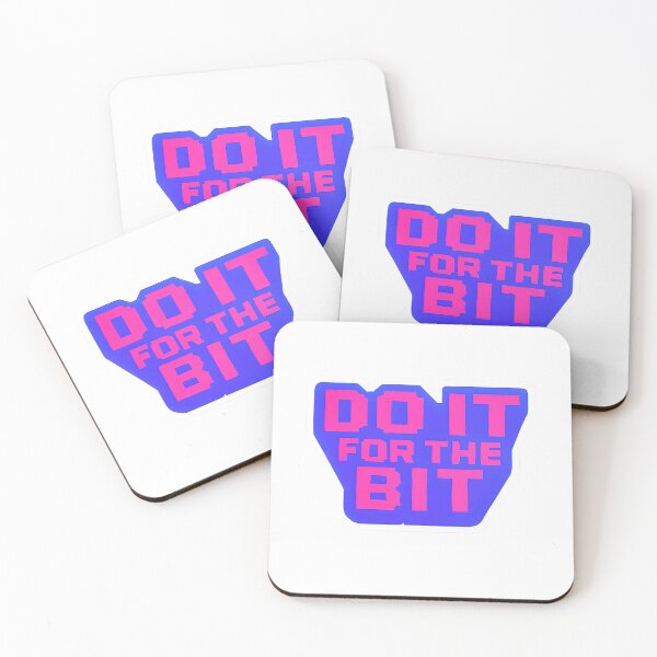 Item preview, Do It For The Bit 8-Bit Pink and Blue designed and sold by isthispopart.