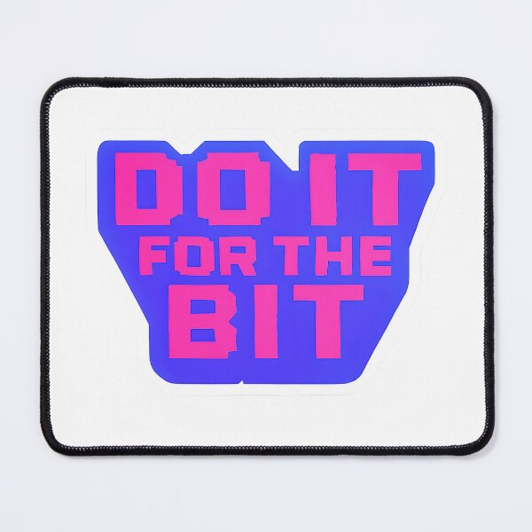 Item preview, Do It For The Bit 8-Bit Pink and Blue designed and sold by isthispopart.