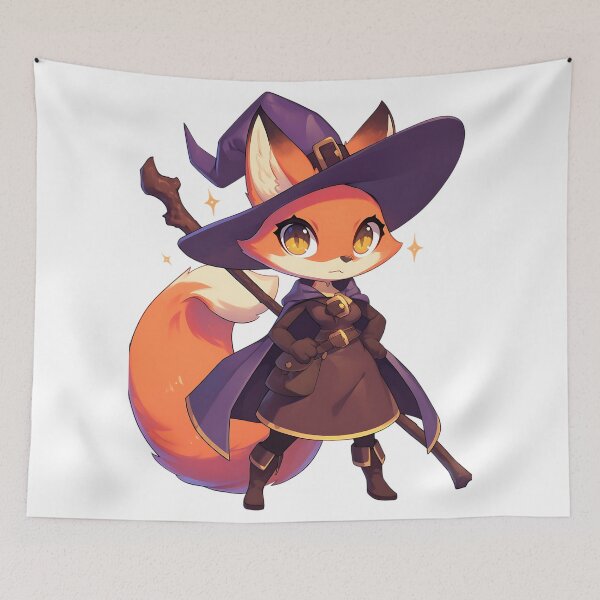 Item preview, Enchanting Witchy Fox designed and sold by bapupa.
