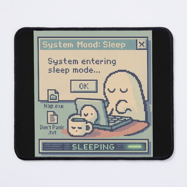 Item preview, System Mood: Sleep | Lo-Fi Pixel Shutdown Tee designed and sold by Laugh & Rewind .