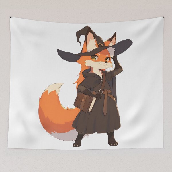 Item preview, Fantasy Spirit Witchy Fox designed and sold by bapupa.