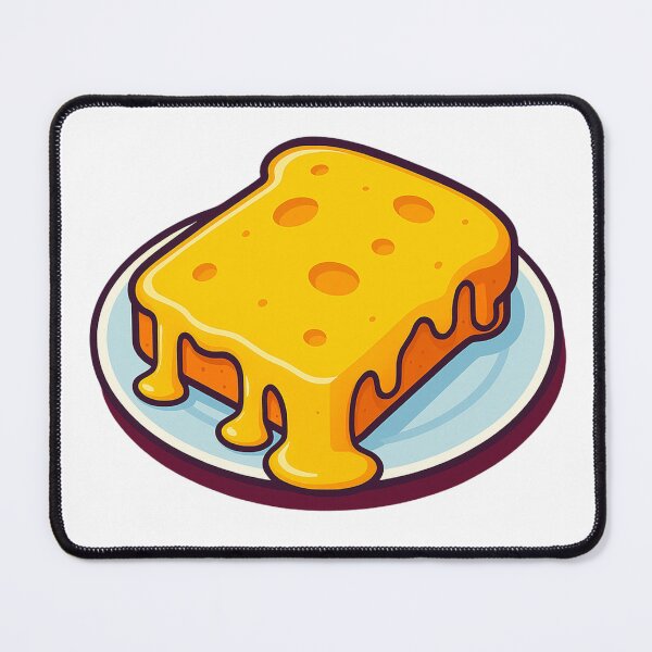 Item preview, Melted Cheese Toast on Plate designed and sold by Pagros.