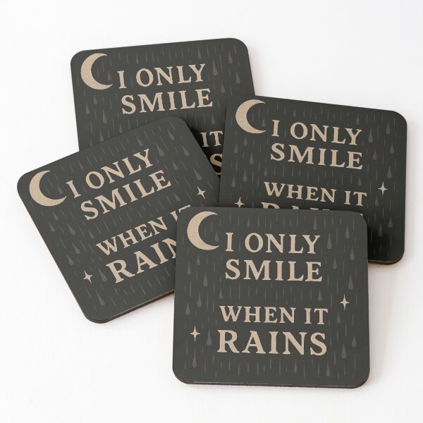 Item preview, I only smile when it rains designed and sold by arshop1710.