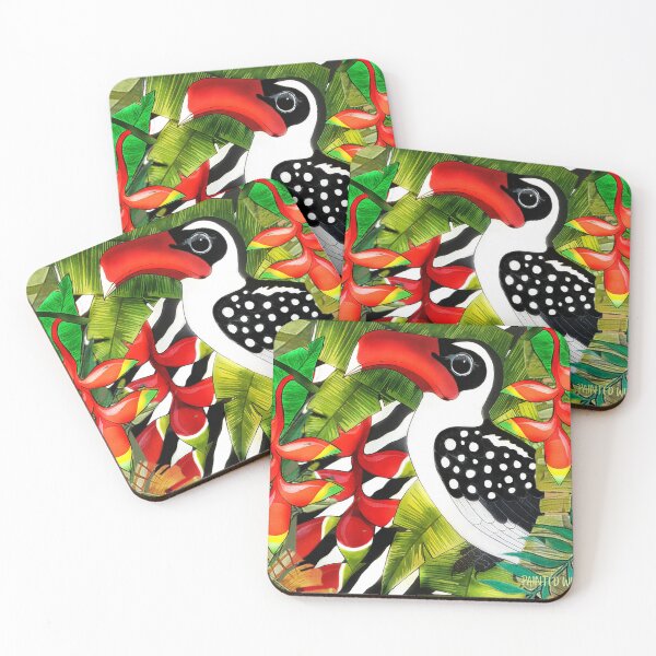 Item preview, Hornbill Heliconia designed and sold by painted-wild.