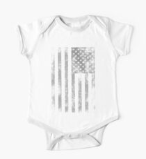 American Flag Vintage Print One Piece - Short Sleeve