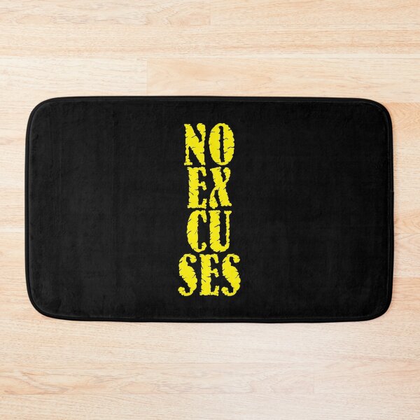 Item preview, Motivational Fitness Quote | NO Excuses designed and sold by typoinspired.