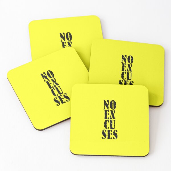 Item preview, Motivational Fitness Quote | NO Excuses designed and sold by typoinspired.