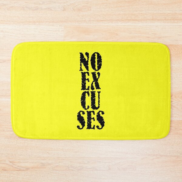 Item preview, Motivational Fitness Quote | NO Excuses designed and sold by typoinspired.