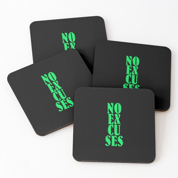 Item preview, Motivational Fitness Quote | NO Excuses designed and sold by typoinspired.