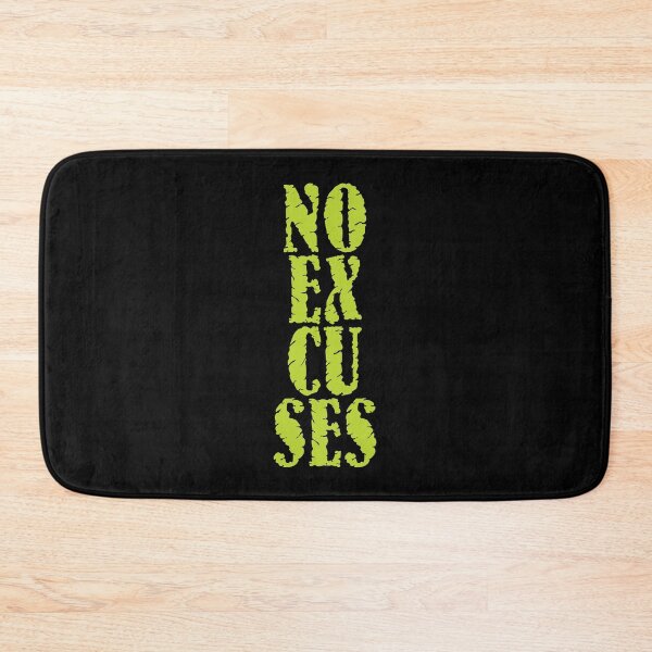 Item preview, Motivational Fitness Quote | NO Excuses designed and sold by typoinspired.