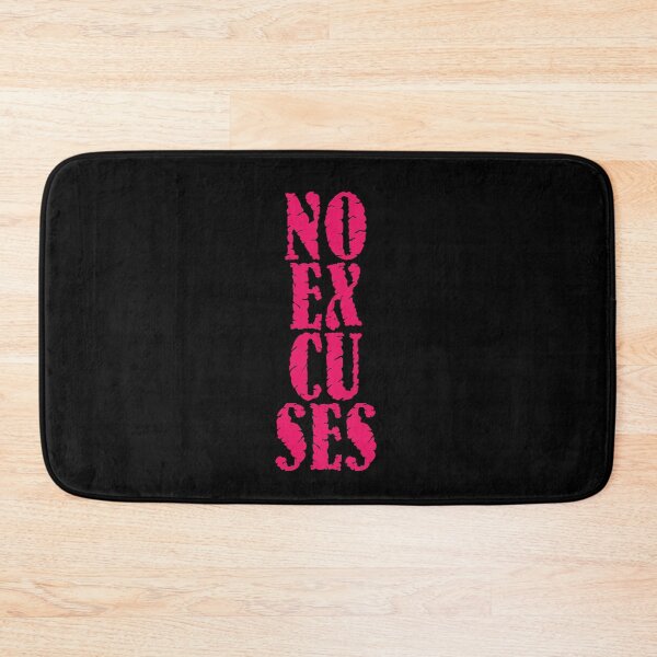 Item preview, Motivational Fitness Quote | NO Excuses designed and sold by typoinspired.