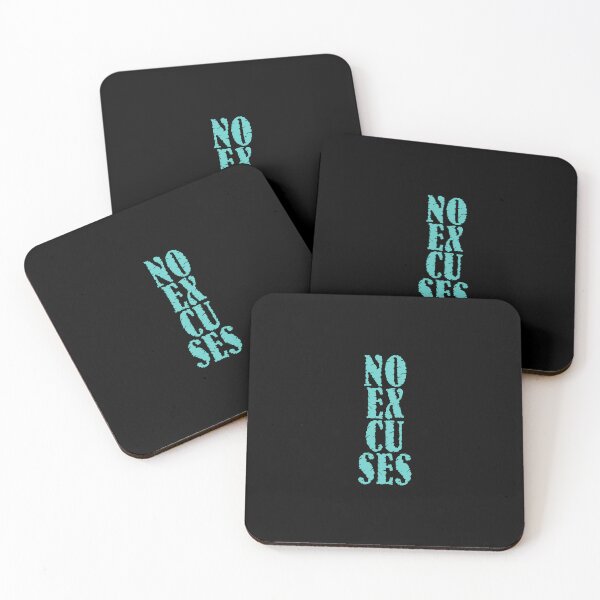 Item preview, Motivational Fitness Quote | NO Excuses designed and sold by typoinspired.