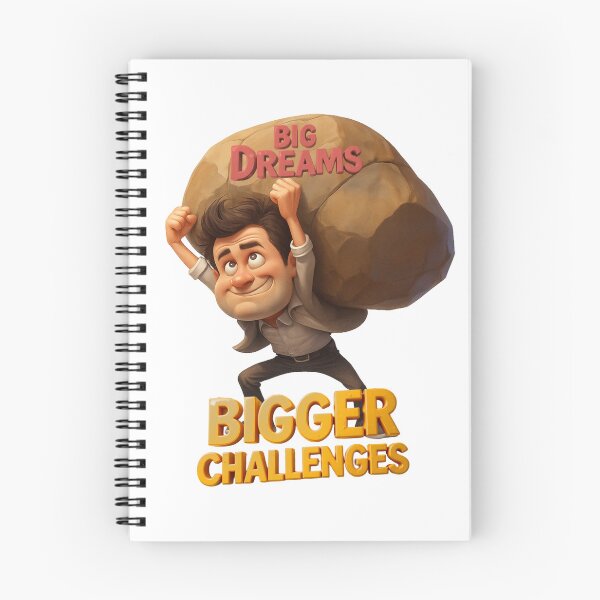 Item preview, Big Dreams, Bigger Challenges – Motivational Design designed and sold by AleksKos.