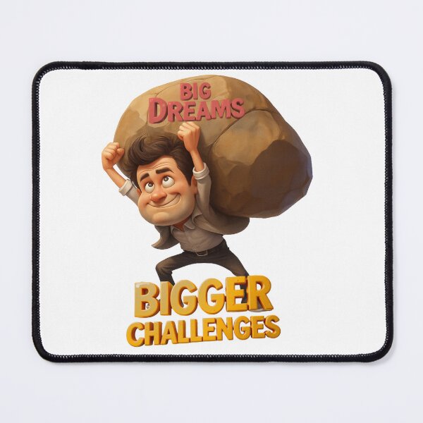 Item preview, Big Dreams, Bigger Challenges – Motivational Design designed and sold by AleksKos.