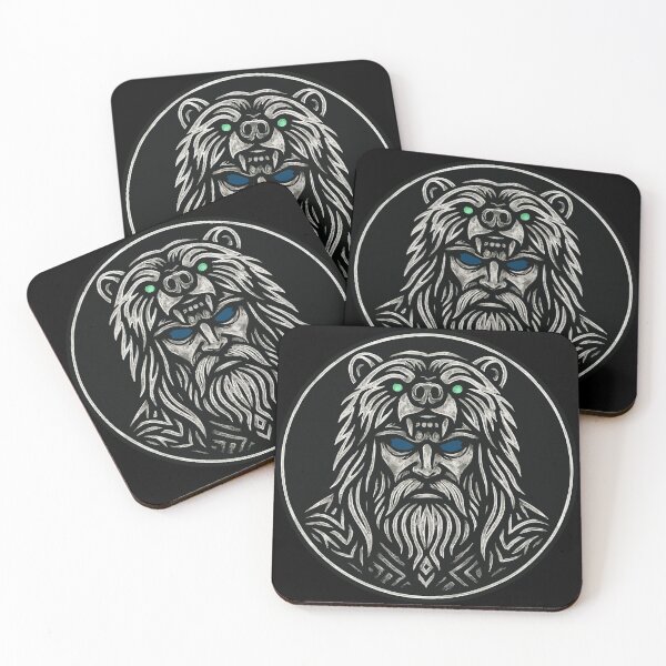Item preview, Viking Age Berserker Bear Warrior Norse designed and sold by TomFrontierArt.