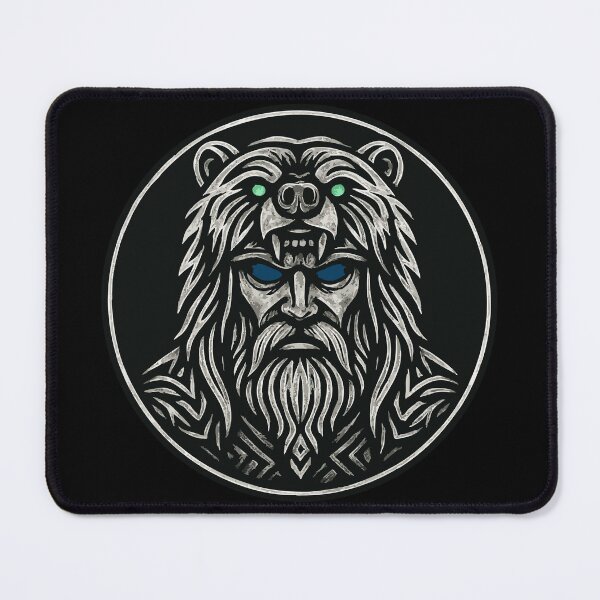 Item preview, Viking Age Berserker Bear Warrior Norse designed and sold by TomFrontierArt.