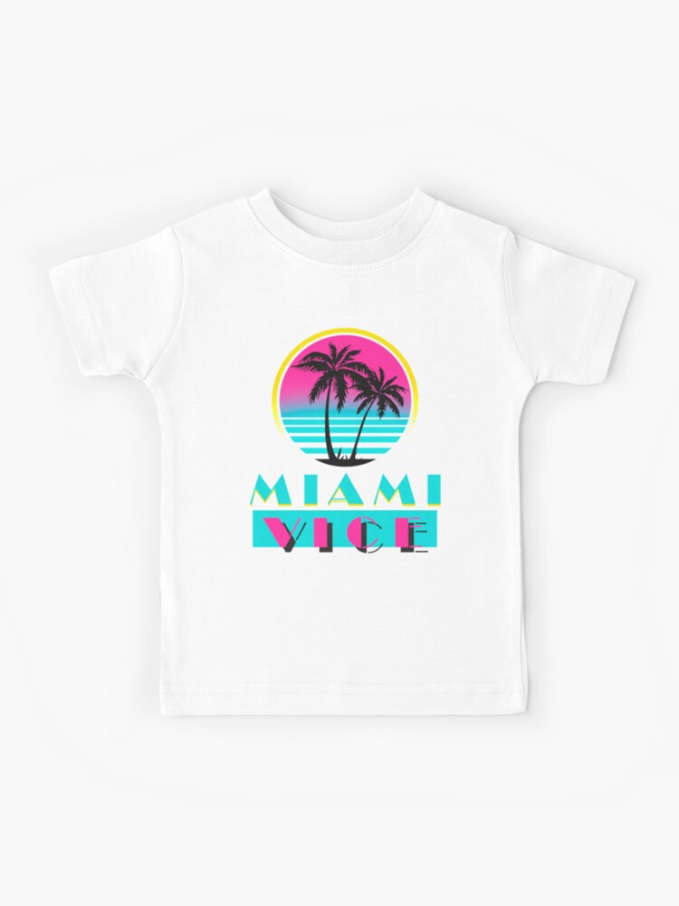 McLaren Miami Neon Logo T-Shirt - Vice Blue - Kids