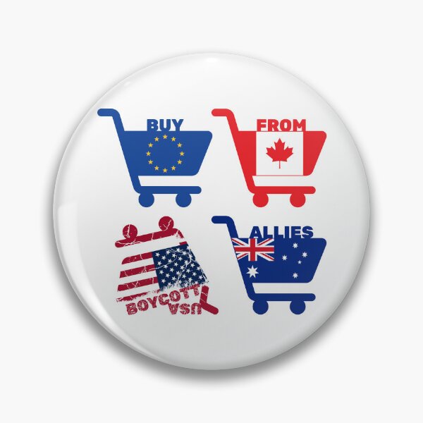 Item preview, Buy From Allies: Boycott USA, Shopping Carts designed and sold by Deranged Orange.