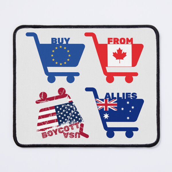 Item preview, Buy From Allies: Boycott USA, Shopping Carts designed and sold by Deranged Orange.