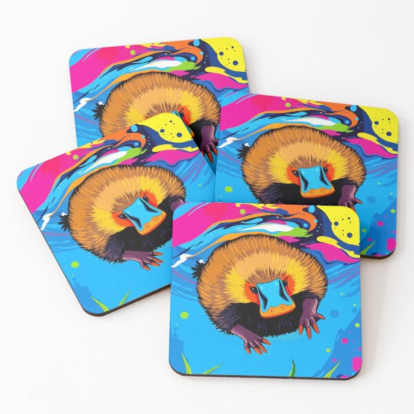 Item preview, Platypus Underwater Splash - Colorful Aussie Wildlife Art designed and sold by WildlifeInc.