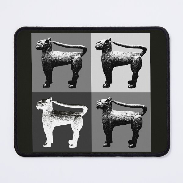 Item preview, Through The Warhol: Grayscale Pop Art with Bronze Leopards designed and sold by MammothArt.