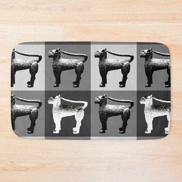 Item preview, Through The Warhol: Grayscale Pop Art with Bronze Leopards designed and sold by MammothArt.