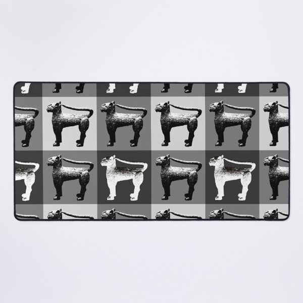 Item preview, Through The Warhol: Grayscale Pop Art with Bronze Leopards designed and sold by MammothArt.