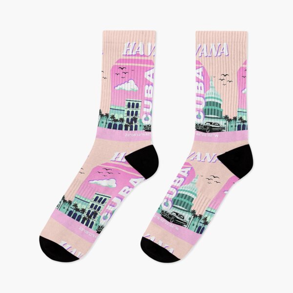 Item preview, Havana Cuba Pink Travel Art designed and sold by Magic Love Art Print.
