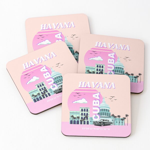 Item preview, Arte de viaje rosa de La Habana, Cuba designed and sold by Magic Love Art Print.