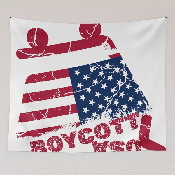 Item preview, Boycott USA, Shopping Cart designed and sold by Deranged Orange.