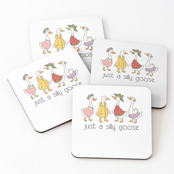 Item preview, Just A Silly Goose Funny Cute Farm Animal Whimsical Shower designed and sold by XuanhieuBp.