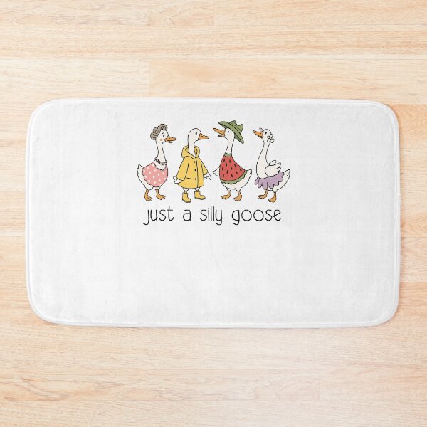 Item preview, Just A Silly Goose Funny Cute Farm Animal Whimsical Shower designed and sold by XuanhieuBp.