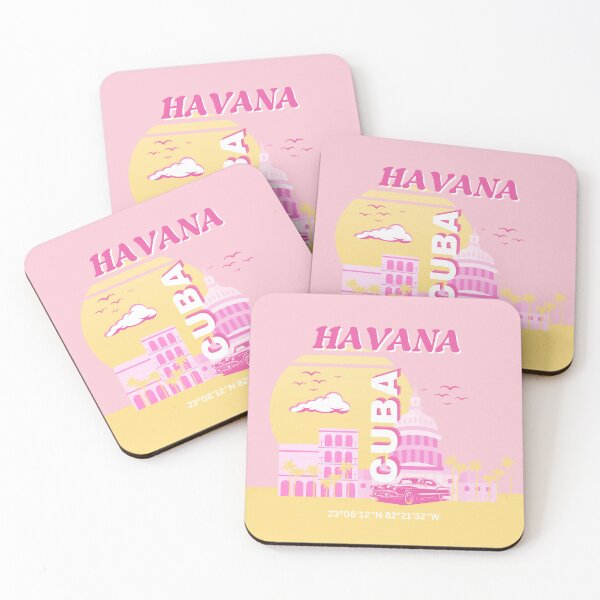 Item preview, Arte preppy rosa de La Habana, Cuba designed and sold by Magic Love Art Print.