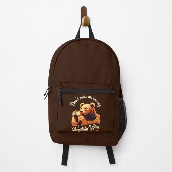 Item preview, Don't Make Me Use My Bearista Voice Funny Barista Quotes designed and sold by DemureArtsy.
