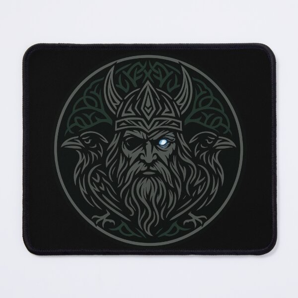 Item preview, Viking God Odin With Hugin And Munin Norse designed and sold by TomFrontierArt.