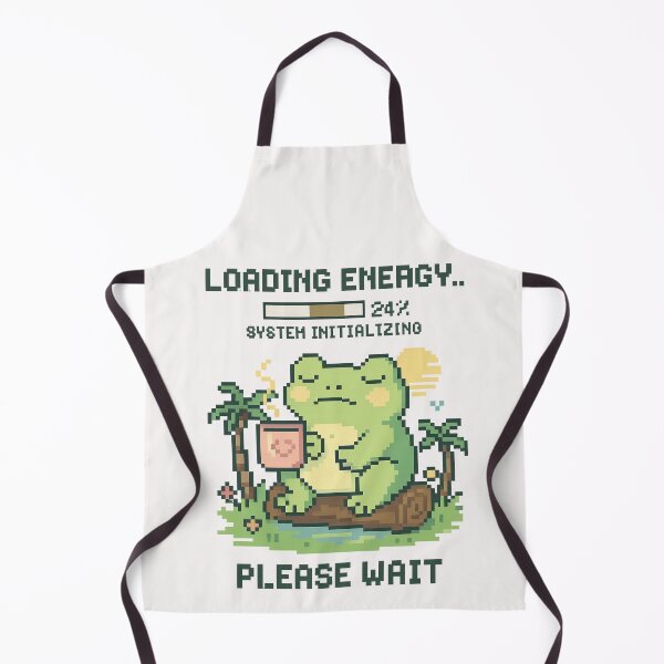 Item preview, Loading Energy… Please Wait | Pixel Frog Coffee Tee designed and sold by Laugh & Rewind .