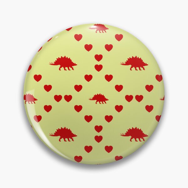 Item preview,  Stegosaurus Shadow Seamless Heart Pattern |  Stegosaurus Shadow Seamless Heart Pattern |  Estegosaurio Sombra Patrón corazón sin fisuras designed and sold by TheIconSmith.