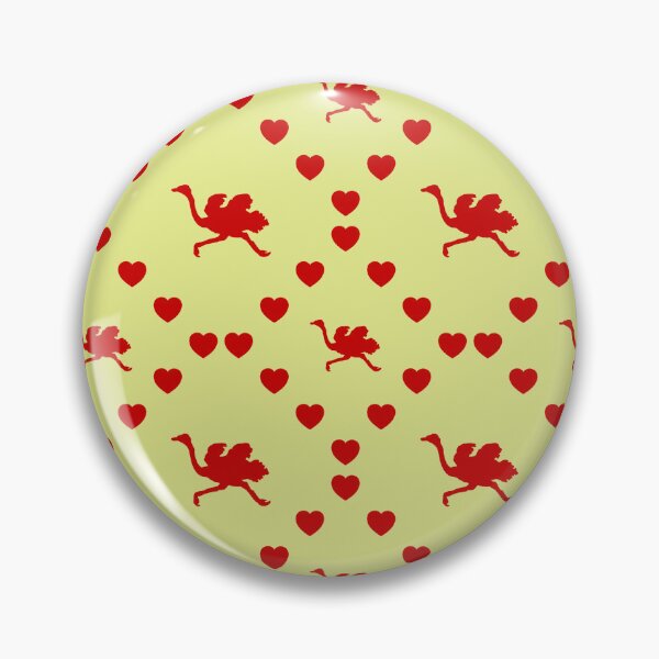 Item preview,  Ostrich Silhouette Seamless Heart Pattern |  Ostrich Silhouette Seamless Heart Pattern |  Silueta Avestruz Diseño Corazón sin costura designed and sold by TheIconSmith.