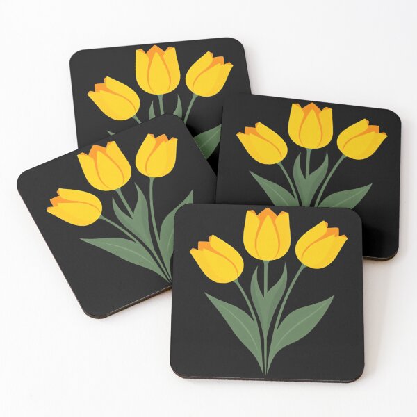 Aperçu de l'œuvre Bouquet de trois tulipes jaunes créée et vendue par Agnes-Creative.
