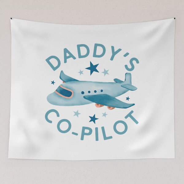 Item preview, Daddy's Co-Pilot Bubble Airplane Future Pilot Childs First Flight Fathers Day designed and sold by XuanhieuBp.
